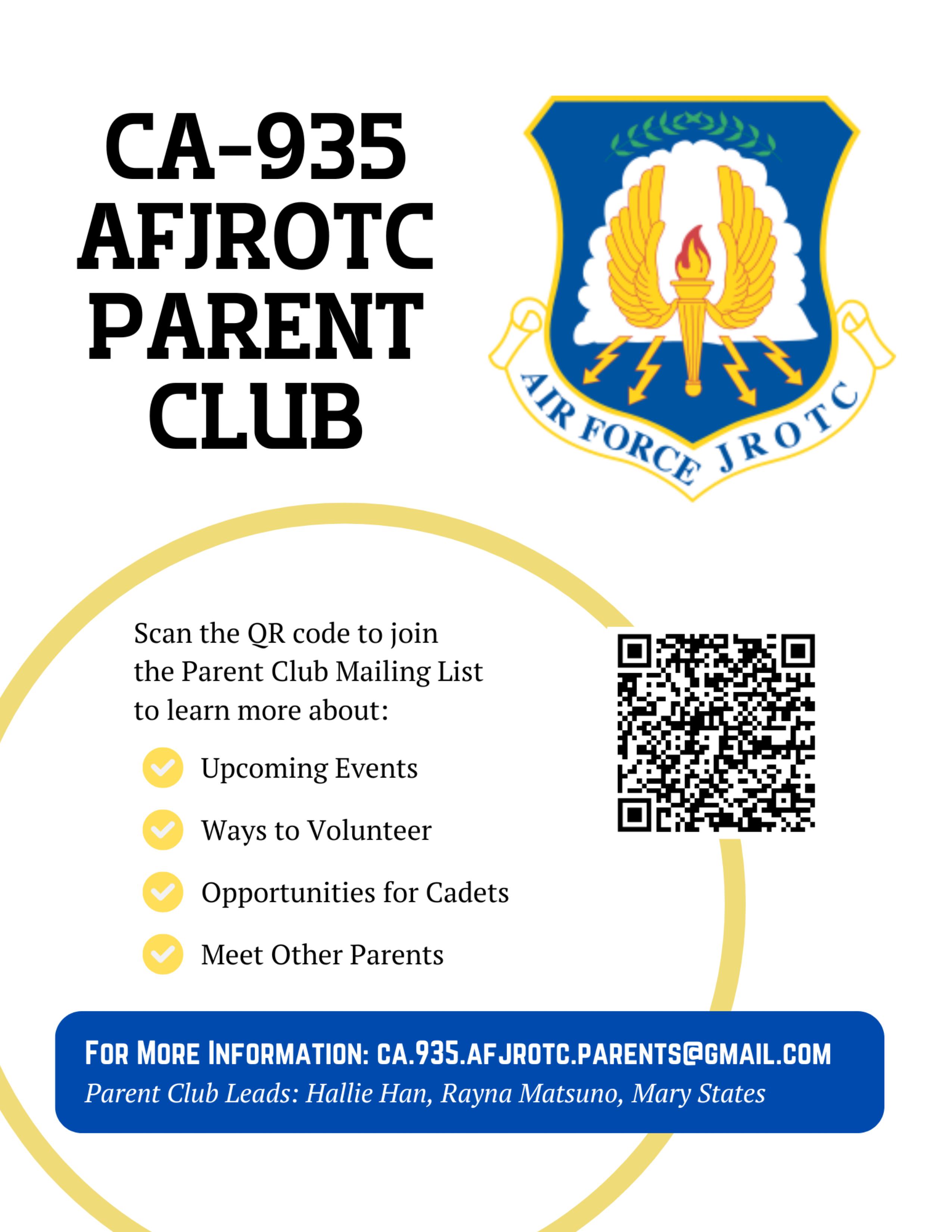 Parent Club Flyer